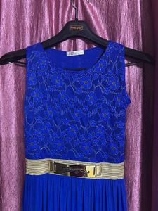 Elegant Blue Party Dress