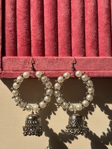 Pearl Jhumka Earrings