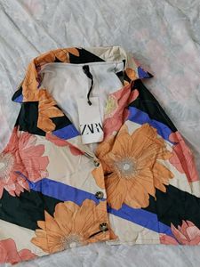 Blazer Style Crop Top For Girls