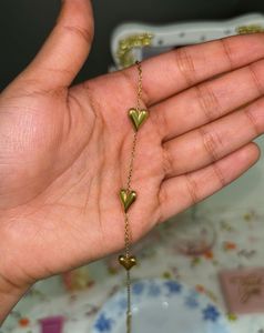 Gold-Plated Love Charm Braclet🎀🎀