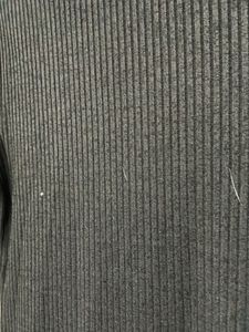 Black Ribbed Bodycon Dress