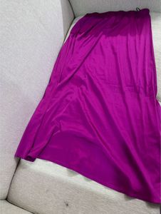 Pink satin Maxi Skirt