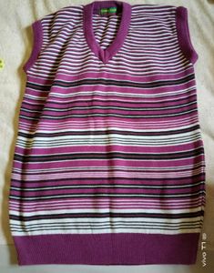 Pack Of 3 Striped Knit Vests