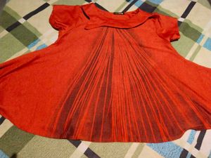 Rust Red Flare Top – Bold, Breezy & Beautiful!