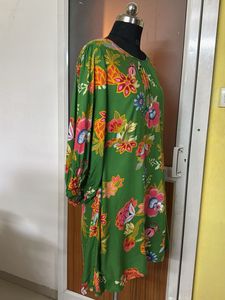 YESSICA Floral Anti-Fit Green Dress✨