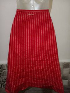 🎄Buy 1, Get 1 Free🎁Red Striped Embroidered Skirt