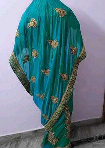 Elegant Green Saree