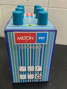 Set of 6 New Blue Water Bottles