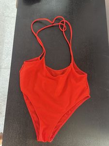 Red One Piece Swimsuit