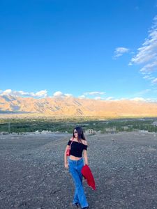 Flared Blue Jeans