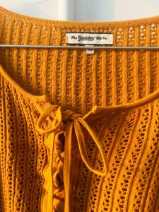 Mustard Knit Top