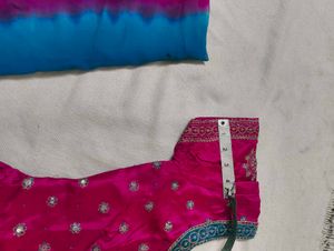 Pink Embellished Indian Dress