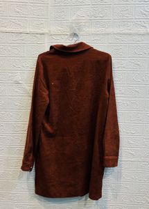 🇮🇹Shein Imported Corduroy Shirt Dress
