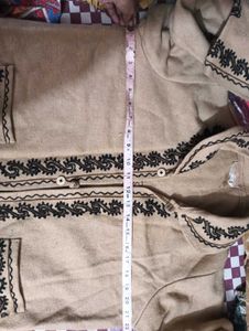 Vintage Embroidered Wool Cardigan