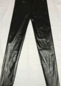 Black Glossy Skinny Fit Leather Pant🖤✨