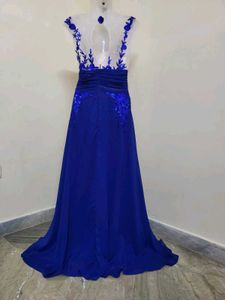 Elegant Blue Evening Gown