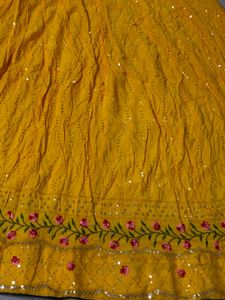 Yellow Embroidered Lehenga
