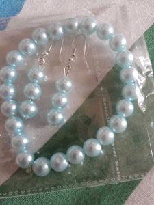 Pearl Bracelet &amp; Earring Set