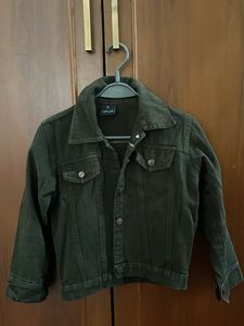 Olive Green Denim Jacket
