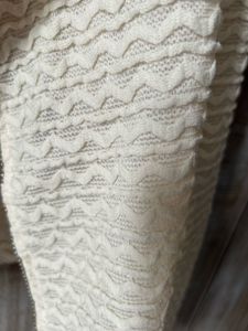 Cream Textured Cropped Cardigan
