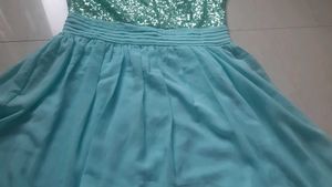 Sparkly Bluish green Party Dress
