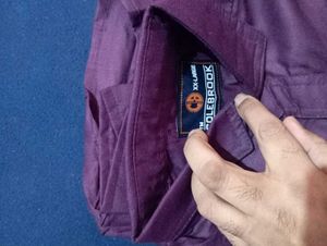 wine colour casual shirt size 44-46 (new)