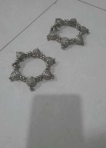 Silver Tone Bangles (Set of 2)