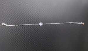 Pure 925 silver evil eye bracelet, brand new