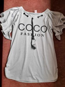 Beautiful Trendy Grey T-shirt For Women🤍
