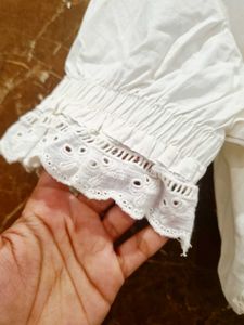 White Crop Top