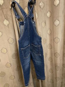 Unisex Blue Denim Dungaree