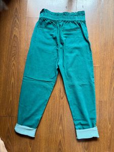 Green Casual Pants
