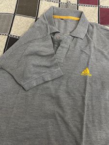 Adidas Grey Polo T-Shirt