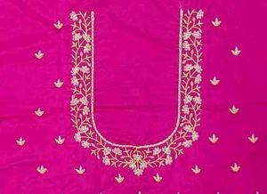 Embroidered Green Blouse piece