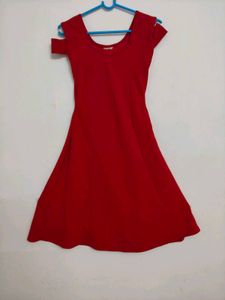 Red Fit & Flare Dress