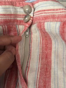 Striped High-Waisted Shorts