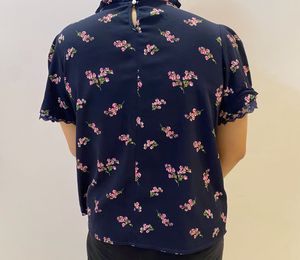 Floral Print Puff Sleeve Top