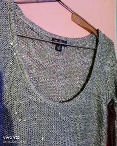 bodycon mini semi woolen type shining dress