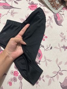 Black High-Waisted Swim Bottoms