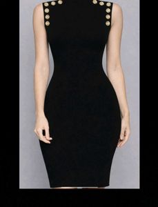Chic Black Bodycon Midi Dress