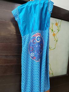 Blue Printed Kurta