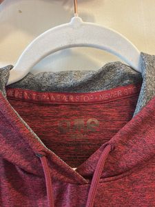 Maroon Short Sleeve Hoodie