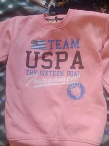 USPA Pink Graphic Sweatshirt