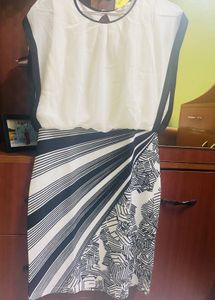 White & Black Dress