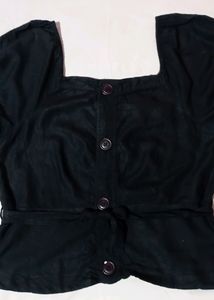 Black Crop top (Tokyo Talkies)