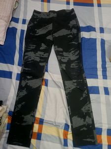 Scrach Printed Black Jeans