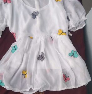 Butterfly Print Dress