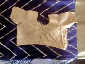 Black &amp; Gold Saree with Blouse