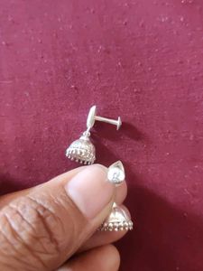 92.5 Pure Silver Jhumka (Small)