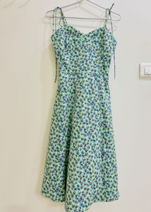 A Line Multicolour Knee Length Dress